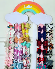 Load image into Gallery viewer, Personalized Rainbow Bow Holder - Includes 4 Bows
