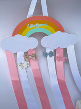 Load image into Gallery viewer, Personalized Rainbow Bow Holder - Includes 4 Bows
